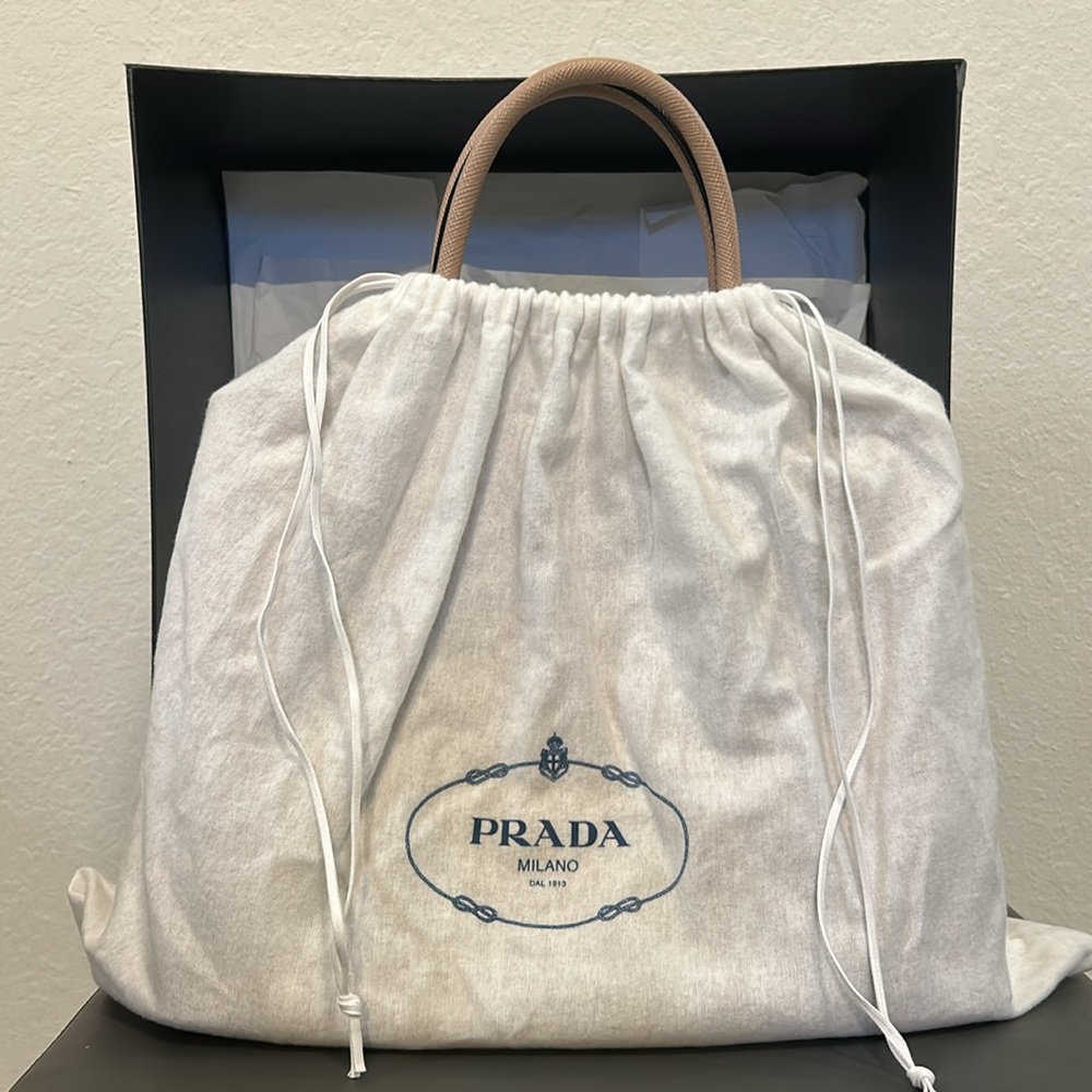Small Prada Saffiano Double Bag - Picture 2 of 16